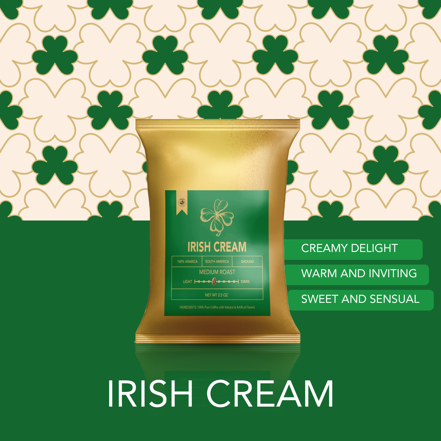 TRIONI Coffee Packets - Includes Irish Cream, Jamaican Me Crazy, Colombian, and Sumatra Flavors - TRIONI Treats