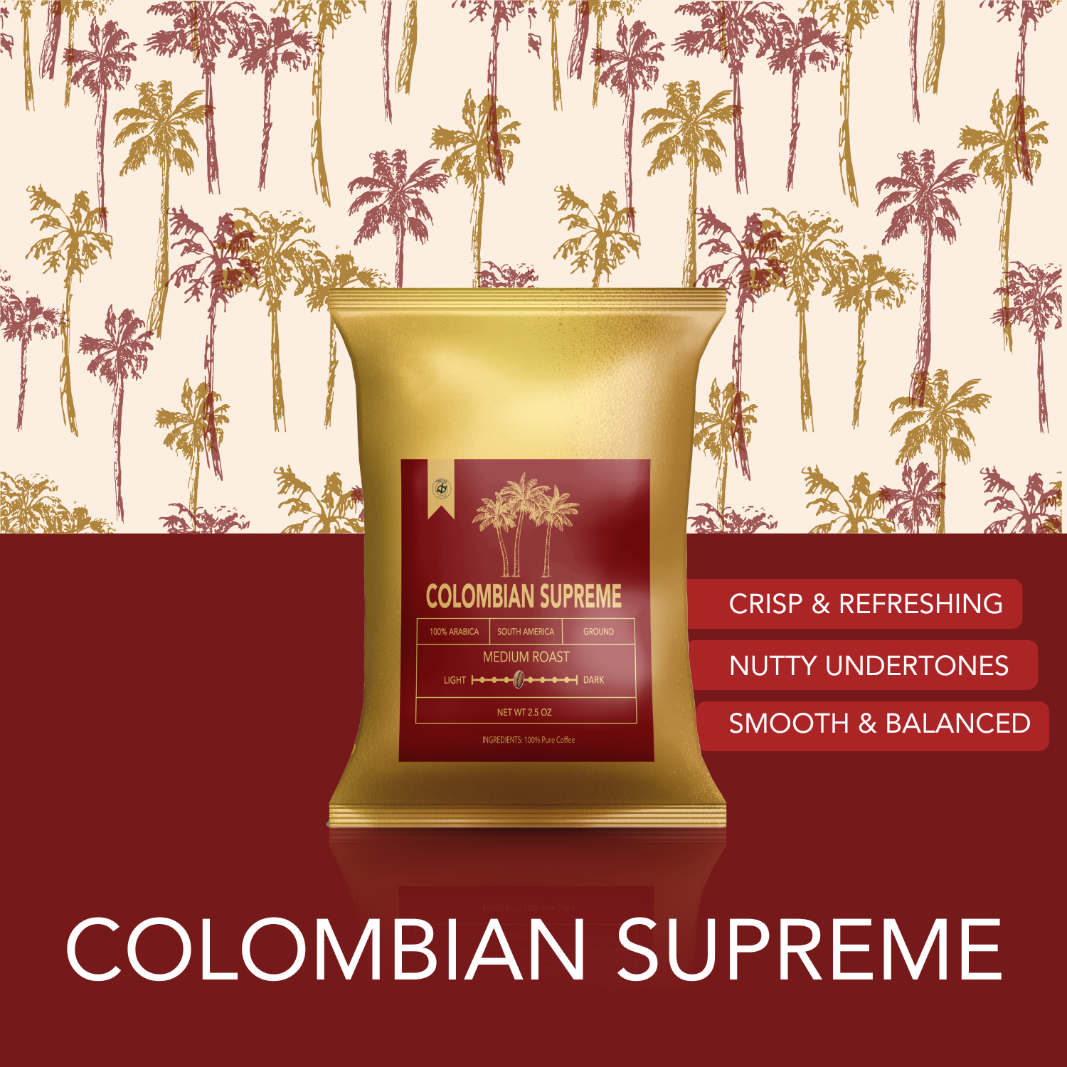 TRIONI Coffee Packets - Includes Irish Cream, Jamaican Me Crazy, Colombian, and Sumatra Flavors - TRIONI Treats