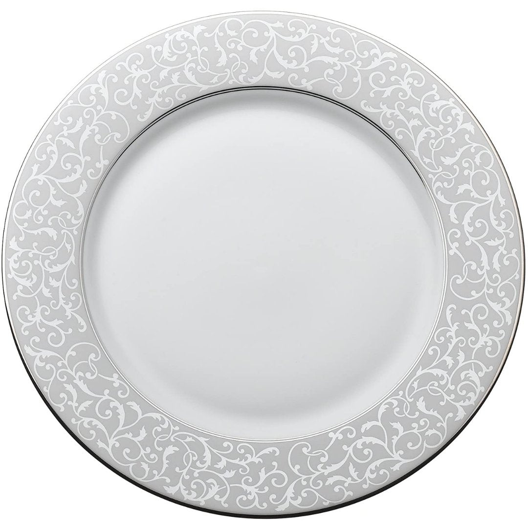 Mikasa Parchment Dinner Plate, 10.75-Inch, White - Skyline Home Collection