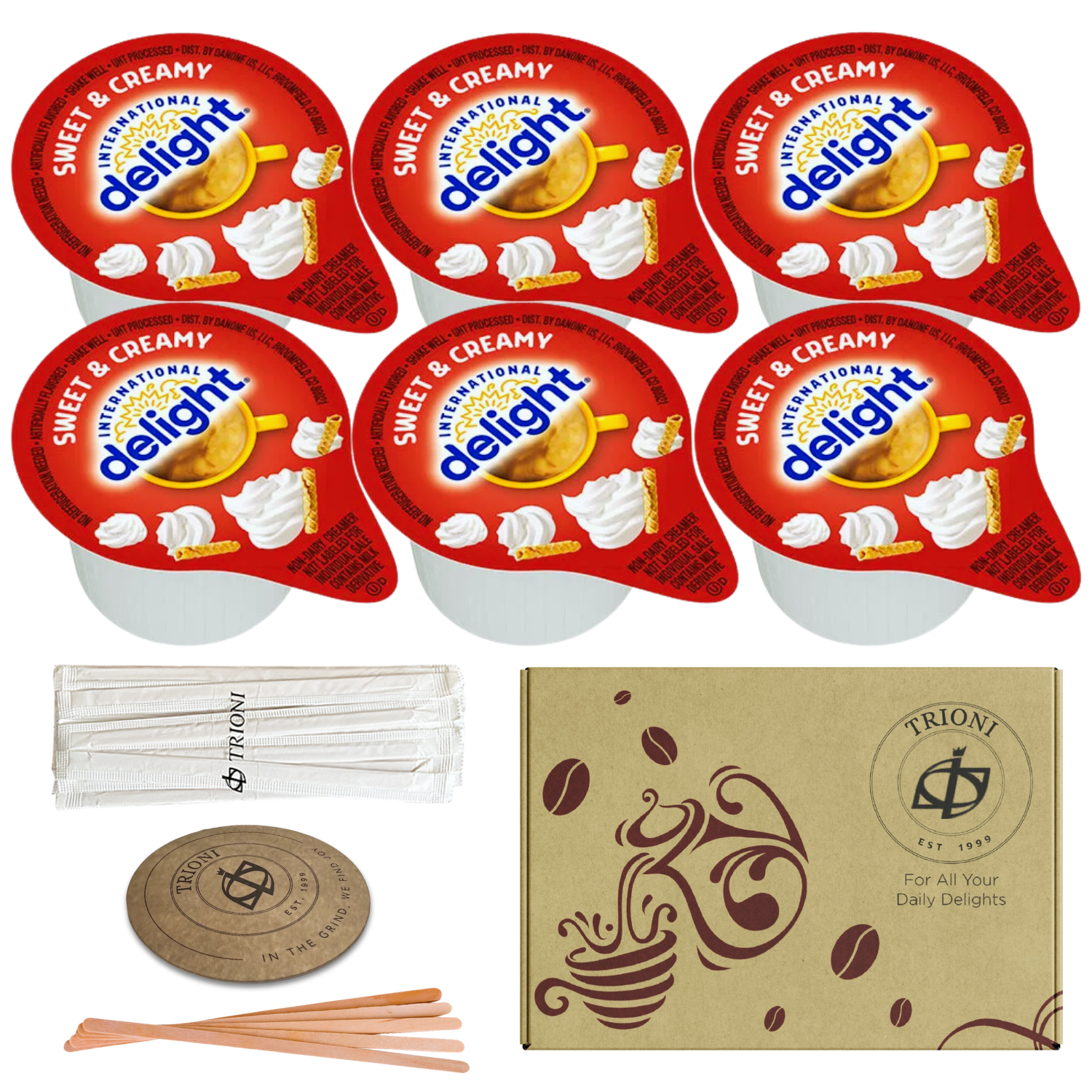 Mix It Up - Design Your Own International Delight Coffee Creamer Singles Variety (6 count each) - TRIONI Treats