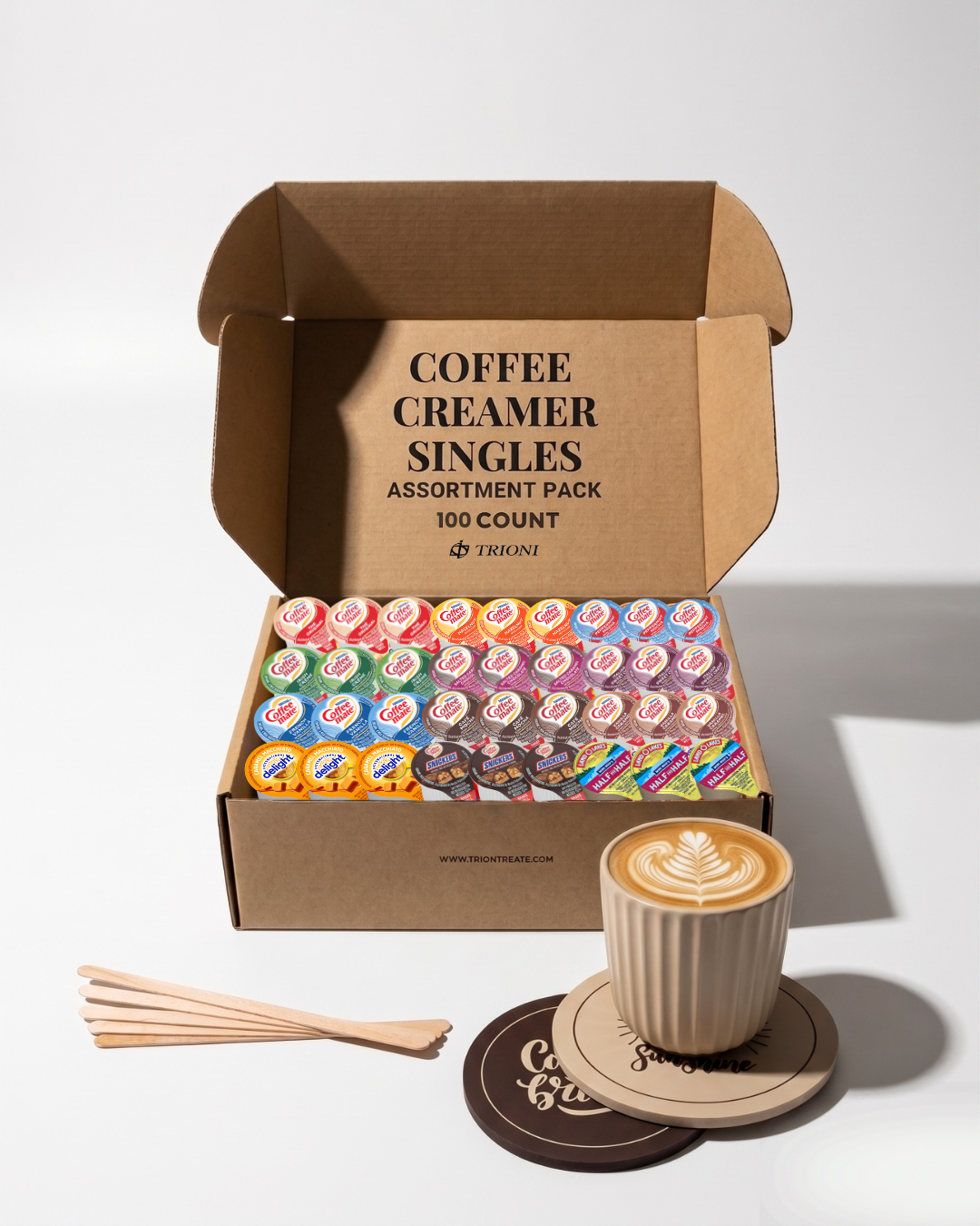 Coffee Mate Coffee Creamer Singles – 12 Flavor Variety Pack - TRIONI Treats
