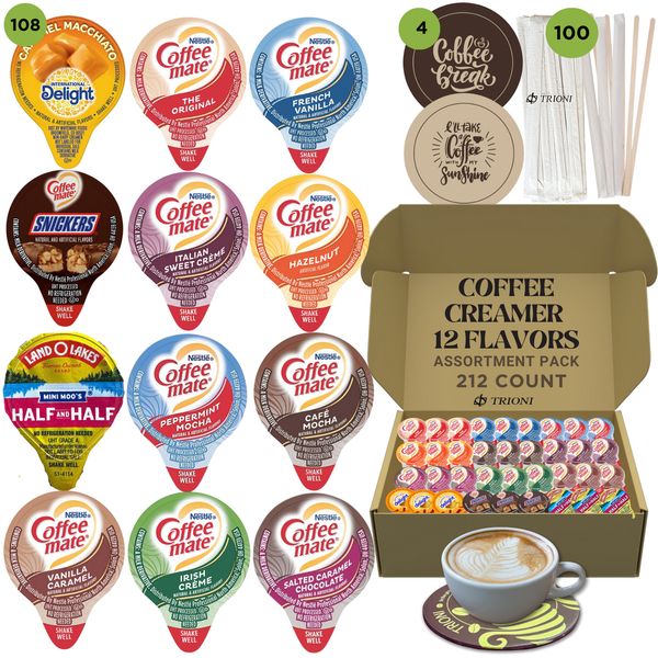 Coffee Mate Coffee Creamer Singles Variety Pack - 12 Flavored Creamer Pods