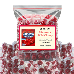 Lifesavers Wild Cherry Individually Wrapped Hard Candy - 2 pound of Life Savers Wild Cherry Fruit Flavor Candy.