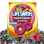 Life Savers Hard Candy Individually Wrapped - 2 LB of Lifesavers Raspberry Fruit Flavor - TRIONI Treats