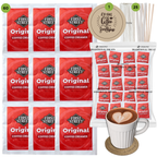 Original Coffee Creamer Singles Powder Packets 86 & 171 ct with TRIONI Coasters & Stirrers - TRIONI Treats