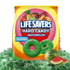 Life Savers Hard Candy Individually Wrapped - 2 LB of Lifesavers Watermelon Fruit Flavor - TRIONI Treats
