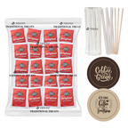 Original Coffee Creamer Singles Powder Packets 86 & 171 ct with TRIONI Coasters & Stirrers - TRIONI Treats