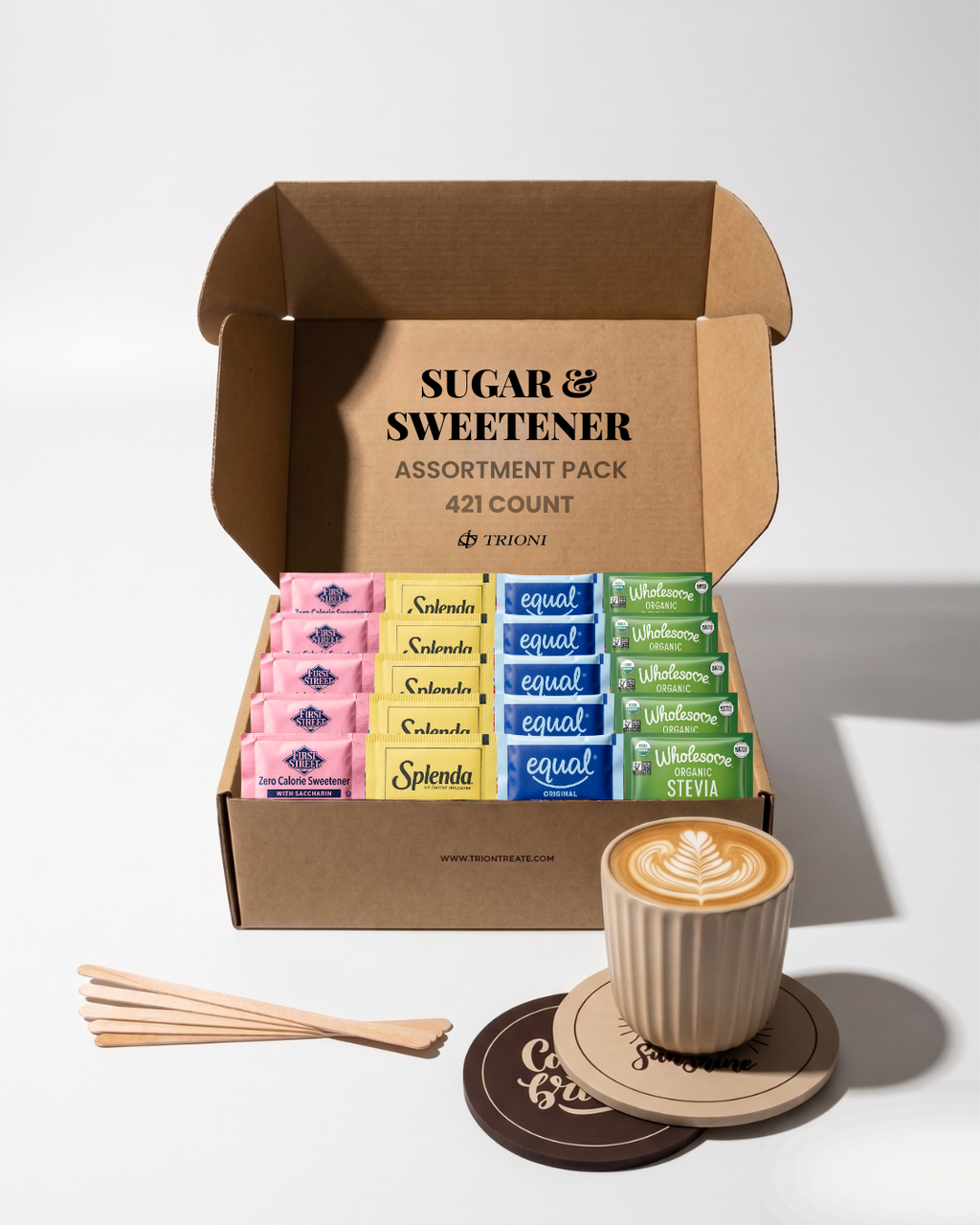 Sugar Substitutes, Sweetener Packets Assortment