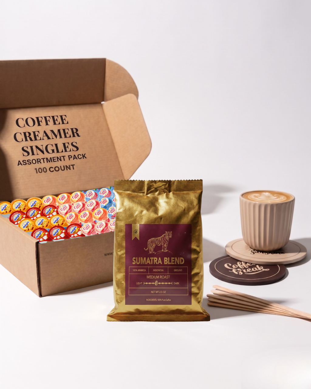 Coffee Mate 7-Flavor Creamer & Coffee Kit – 101 Count Variety Pack - TRIONI Treats