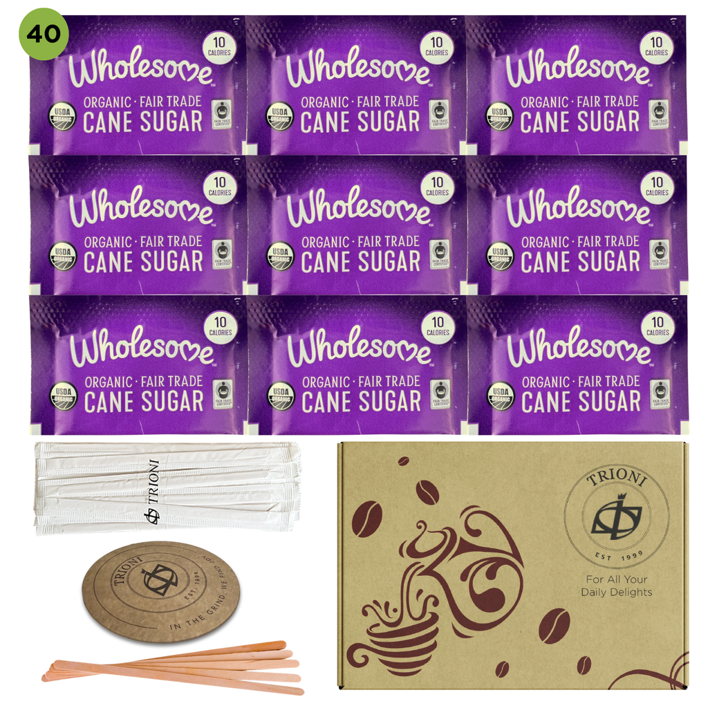Custom Sugar and Sweetener Assortment Packets - Mix & Match (40 - 60ct each) - TRIONI Treats