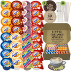 International Delight Coffee Creamer Singles Variety Pack - Sweet Cream, Italian Sweet Creme, and 5 More Flavors - TRIONI Treats