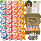 Coffee Mate Coffee Creamer Singles Variety Pack - Caramel Macchiato and 3 More Flavors - TRIONI Treats