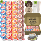 Coffee Mate Coffee Creamer Singles Variety Pack - Vanilla Caramel and 3 More Flavors - TRIONI Treats