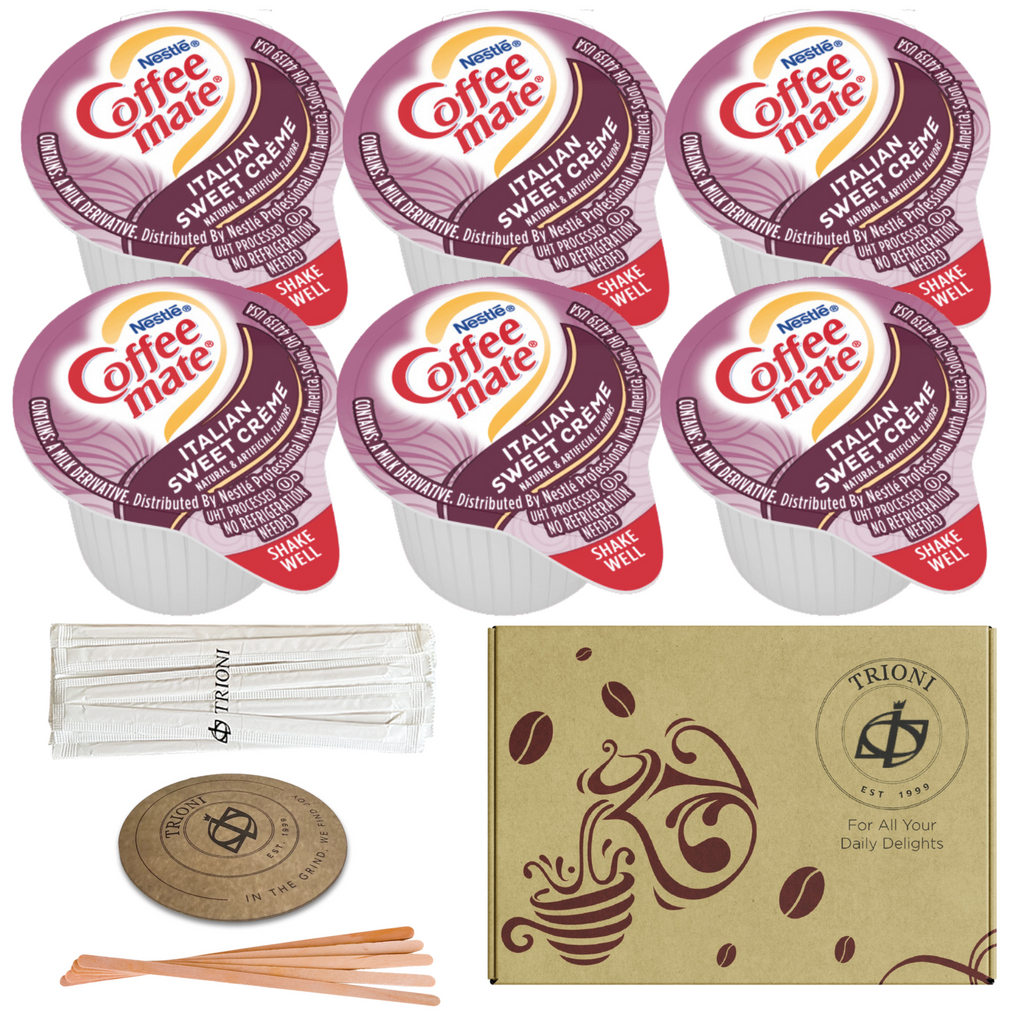 Custom Mix & Match Coffee Mate Creamer Singles & Stok Espresso Shots (6ct each) - TRIONI Treats