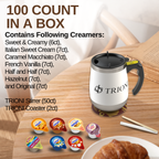 International Delight Coffee Creamer Singles Variety Pack - Sweet Cream, Italian Sweet Creme, and 5 More Flavors - TRIONI Treats