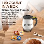 International Delight Coffee Creamer Singles Variety Pack - Caramel Macchiato and 3 More Flavors - TRIONI Treats