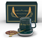 Self-Warming Mug - Perfect Temperature Control for Coffee, Tea, and More - Ideal for Home, Office, and Travel - TRIONI Treats