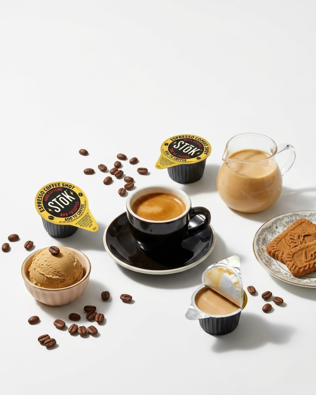 Custom Mix & Match Coffee Mate Creamer Singles & Stok Espresso Shots (6ct each) - TRIONI Treats