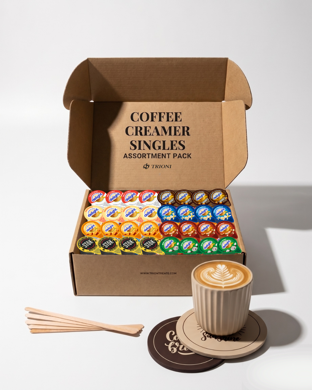 Mix It Up - Design Your Own International Delight Coffee Creamer Singles Variety (6 count each) - TRIONI Treats