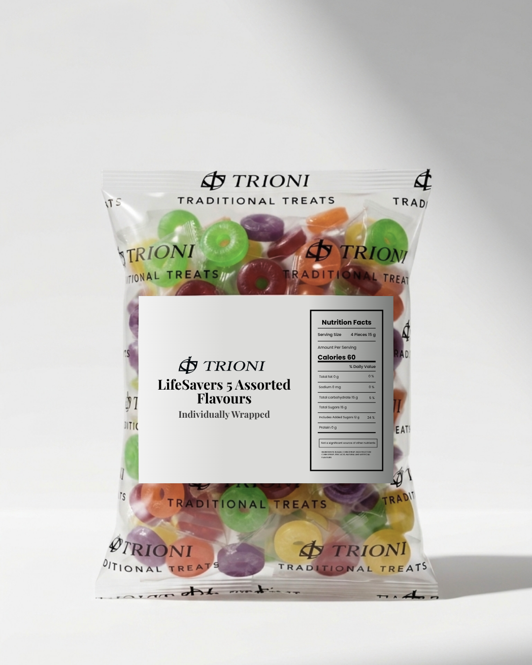 Life savers 5 Flavors Fruity Individually Wrapped Hard Candy - TRIONI Treats