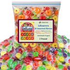 Life Savers Hard Candy Individually Wrapped - 2 LB of Lifesavers 10 Fruit Flavor