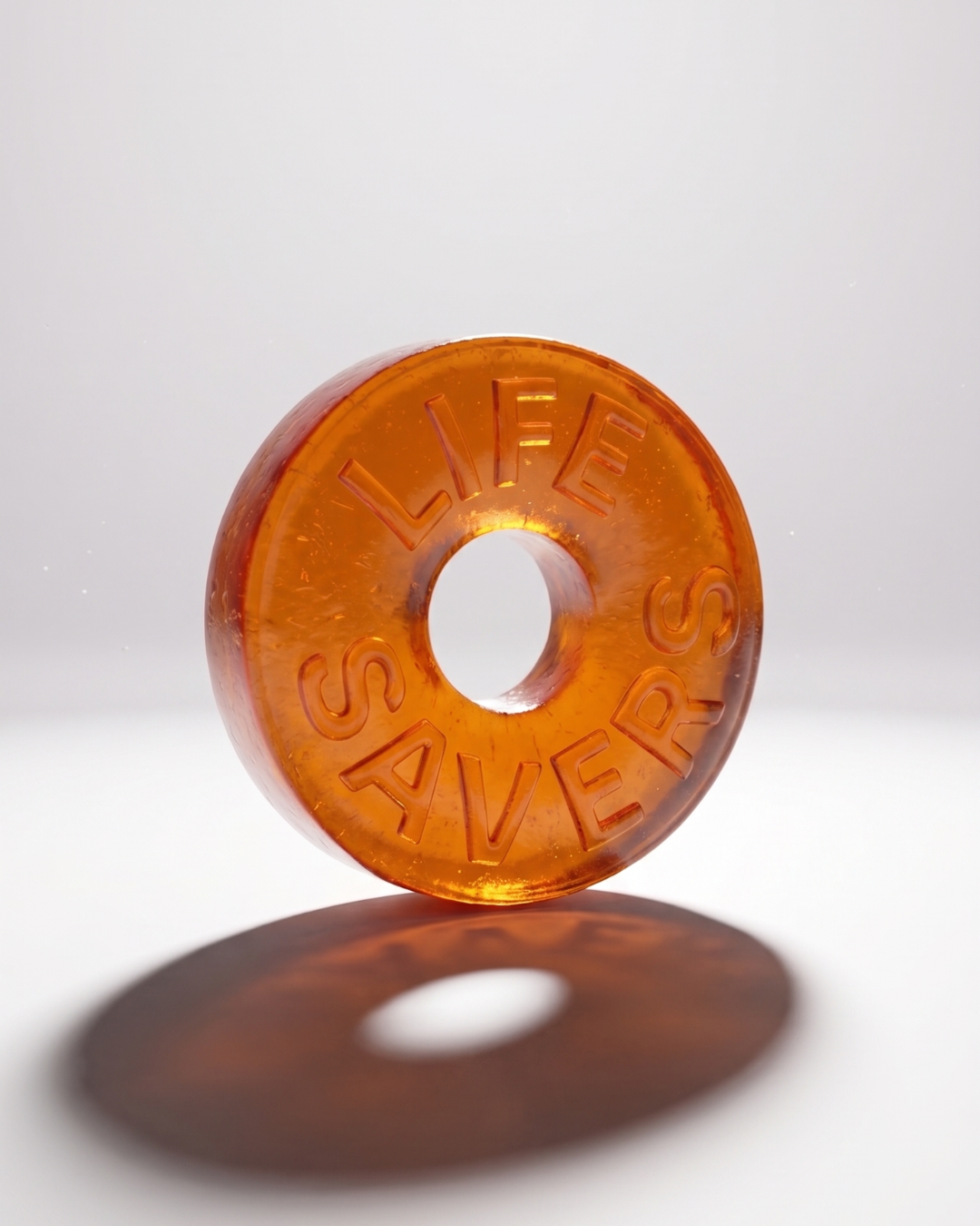 2 Pound Lifesavers Orange Fruit Flavor Individually Wrapped Hard Candy - TRIONI Treats