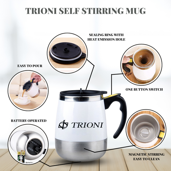 TRIONI Coffee Self Stirring Mug - TRIONI Treats