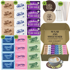 Sugar Packets and Sweetener Packets Variety Pack - 422ct - Splenda, Equal, Sweet n Low, Stevia, Trioni, Wholesome and Organic Sugar in the Raw - TRIONI Treats