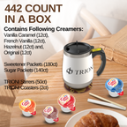 Coffee Mate Coffee Creamer Singles Variety Pack - Vanilla Caramel and 3 More Flavors - TRIONI Treats