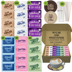 Sugar Packets and Sweetener Packets Variety Pack - 291ct - Splenda, Equal, Sweet n Low, Stevia, Trioni, Wholesome and Organic Sugar in the Raw - TRIONI Treats