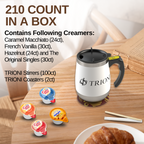 Coffee Mate Coffee Creamer Singles Variety Pack - Caramel Macchiato and 3 More Flavors - TRIONI Treats