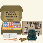 Coffee Mate Coffee Creamer Singles Variety Pack - Caramel Macchiato and 3 More Flavors - TRIONI Treats