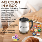 International Delight Coffee Creamer Singles Variety Pack - Sweet Cream, Irish Creme, and 5 More Flavors - TRIONI Treats