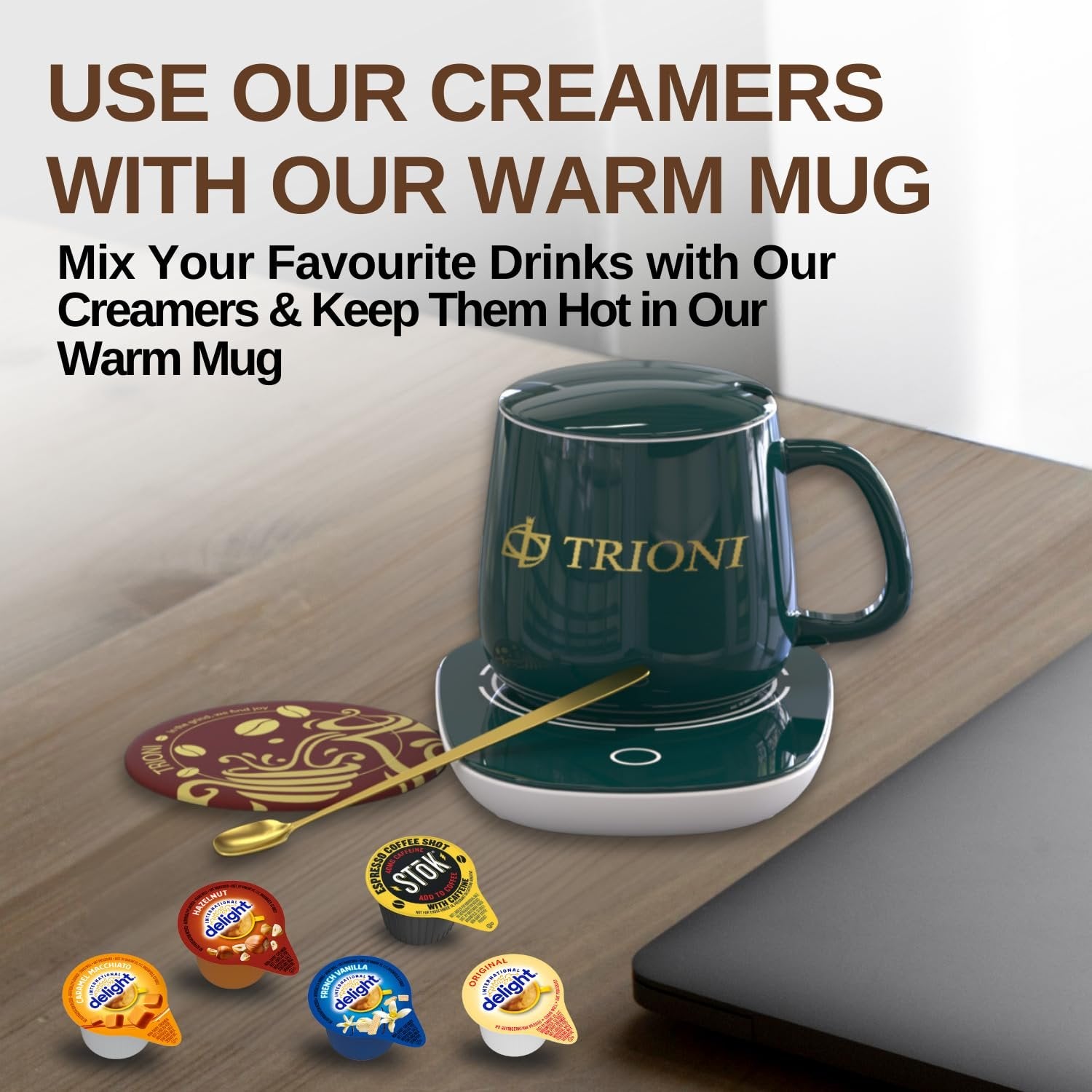 Coffee Creamer Singles with Espresso Coffee Pods Variety Pack Bundle (133ct) - TRIONI Treats
