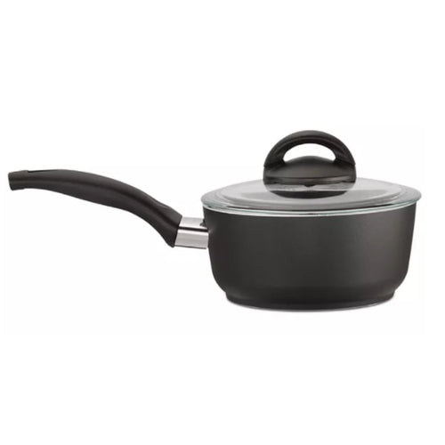 BALLARINI Pisa Forged Aluminum Nonstick Saucepan with Lid, 1.4 quart, Black - TRIONI Treats