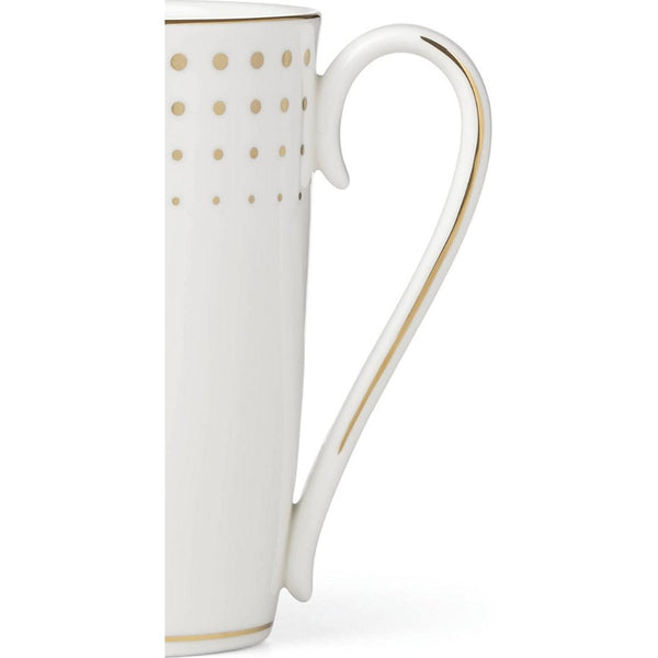 Lenox Golden Waterfall Mug, White - Skyline Home Collection