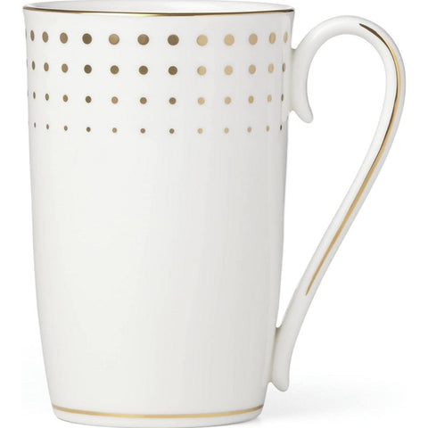 Lenox Golden Waterfall Mug, White - Skyline Home Collection