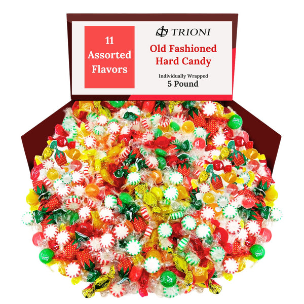 TRIONI Old Fashioned Individually Wrapped Hard Candy - 11 Assorted Flavors - TRIONI Treats