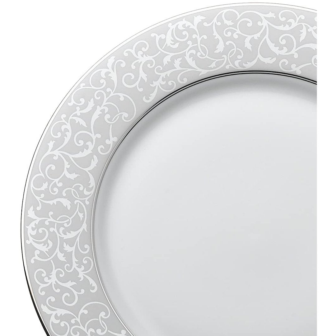 Mikasa Parchment Dinner Plate, 10.75-Inch, White - Skyline Home Collection