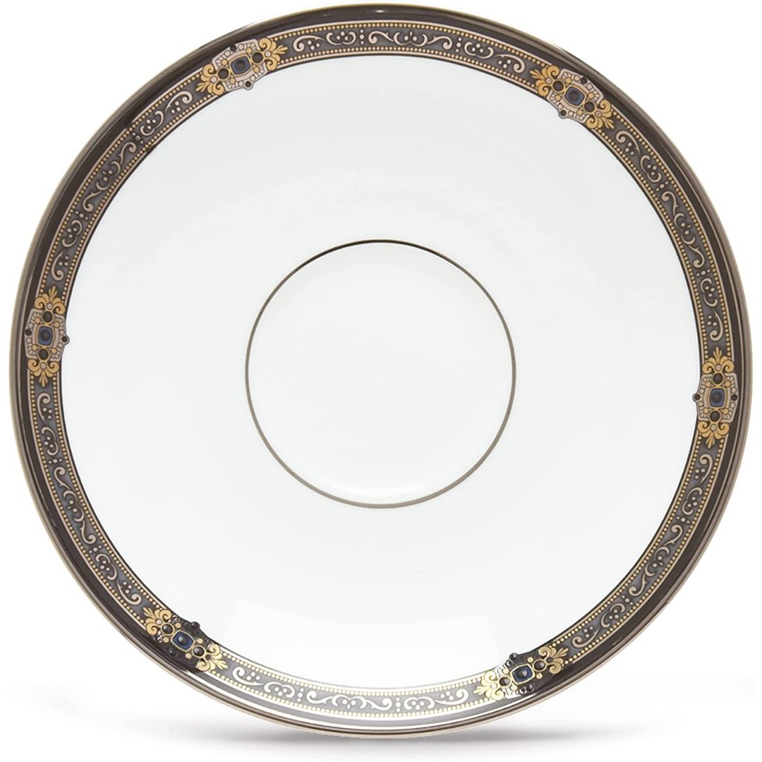 Lenox Vintage Jewel Saucer, WHITE - Skyline Home Collection