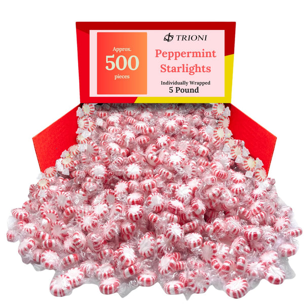 TRIONI Peppermint Mint Individually Wrapped Hard Candy - TRIONI Treats