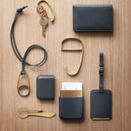 Georg Jensen Women's Shades Leather Travel Tag - Grey - TRIONI Treats