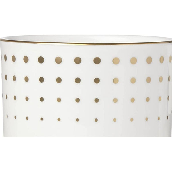 Lenox Golden Waterfall Mug, White - Skyline Home Collection