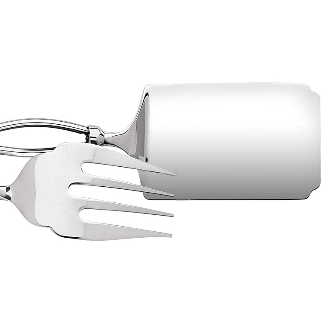 Godinger Salad Server Fork Spatula Set Infinity Design - Skyline Home Collection
