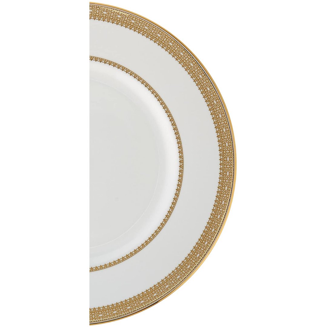 Wedgwood Vera Wang Lace Gold Accent Plate, 9" - Skyline Home Collection