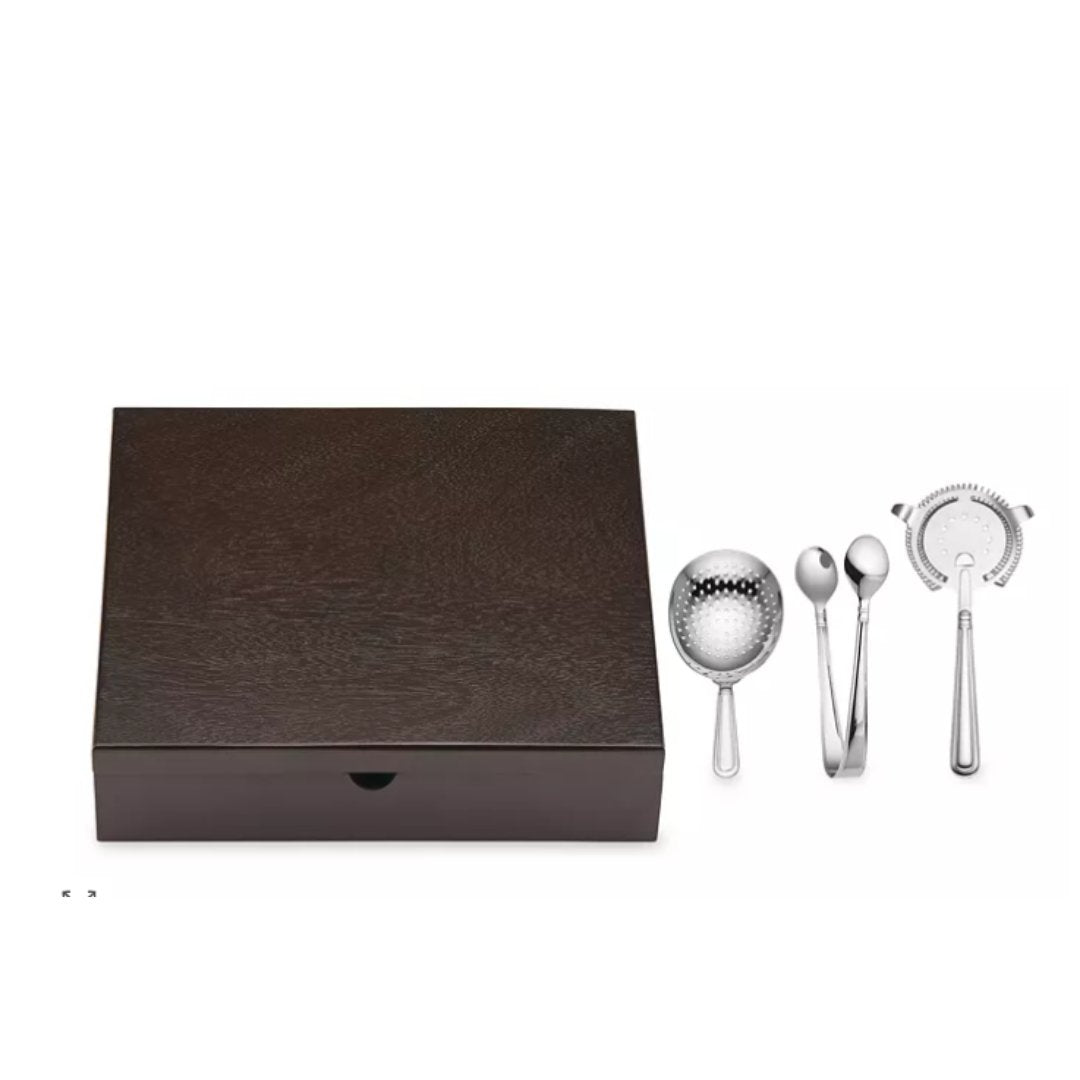 REED AND BARTON August 3Pc Bar Tool Set Metallic - TRIONI Treats