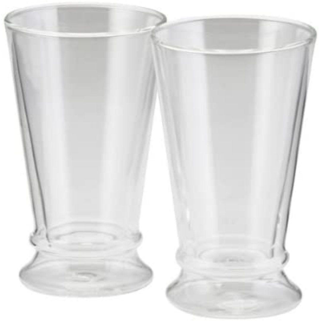 BonJour 12 Oz Insulated Latte Cup, Set of 2, Clear - TRIONI Treats