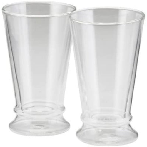 BonJour 12 Oz Insulated Latte Cup, Set of 2, Clear - TRIONI Treats