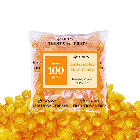 TRIONI Butterscotch Individually Wrapped Hard Candy - TRIONI Treats