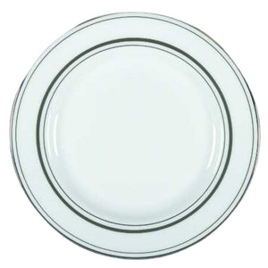 KATE SPADE Library Lane Platinum Bread Butter, Salad, and Dinner Plate - Skyline Home Collection